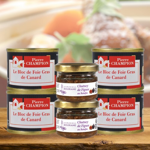 COLIS PRESTIGE FOIE GRAS & CHUTNEY, 360g - WFP