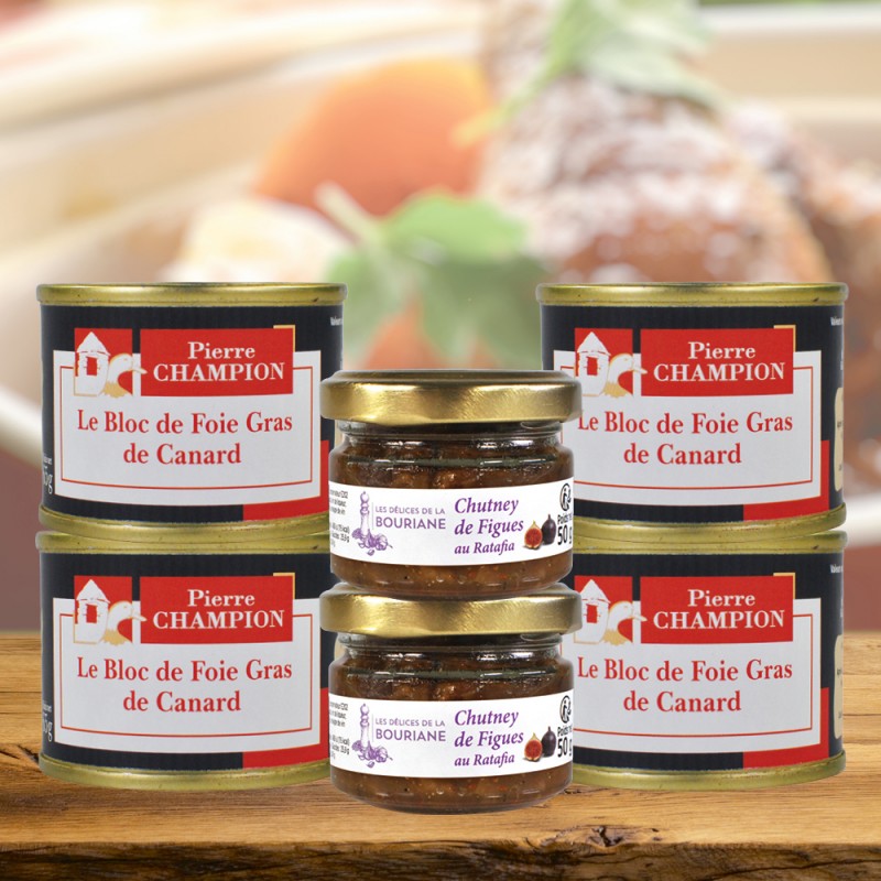 COLIS PRESTIGE FOIE GRAS & CHUTNEY, 360g - WFP