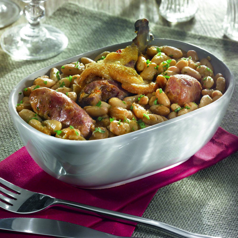 Le Cassoulet au Confit de Canard et à la Saucisse de Toulouse - 420g 