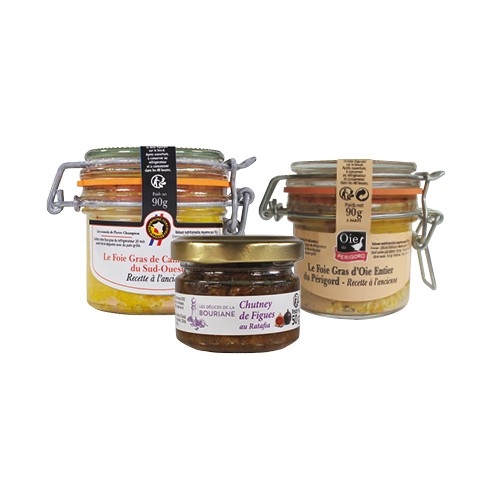 Votre Colis duo "Foies Gras & Chutney de Noël"