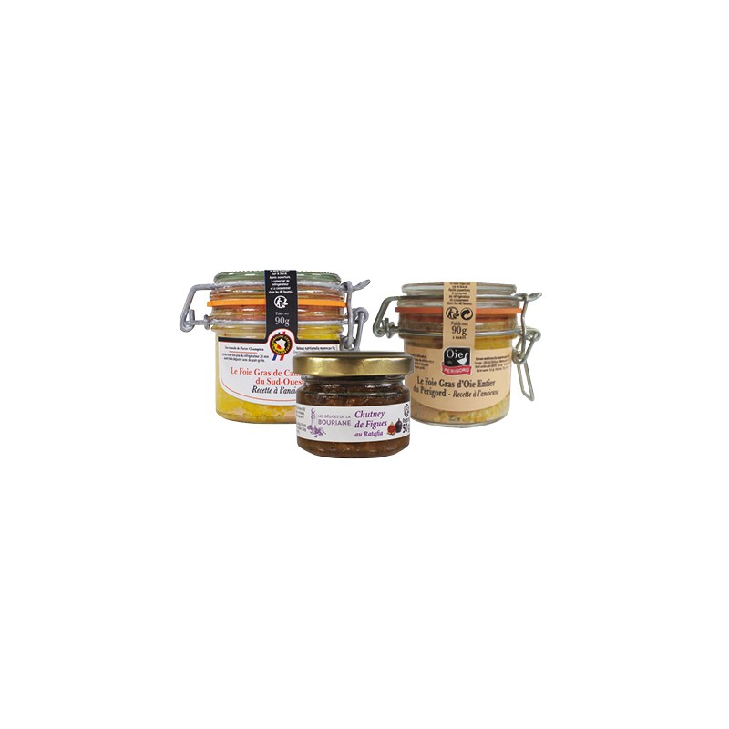 Votre Colis duo "Foies Gras & Chutney de Noël"