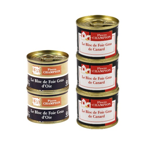 Votre Colis duo : Foies gras de canard &oie des fêtes