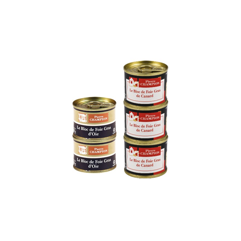 Votre Colis duo : Foies gras de canard &oie des fêtes
